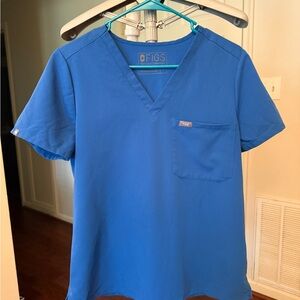 Figs Catarina Royal Blue Scrub Top